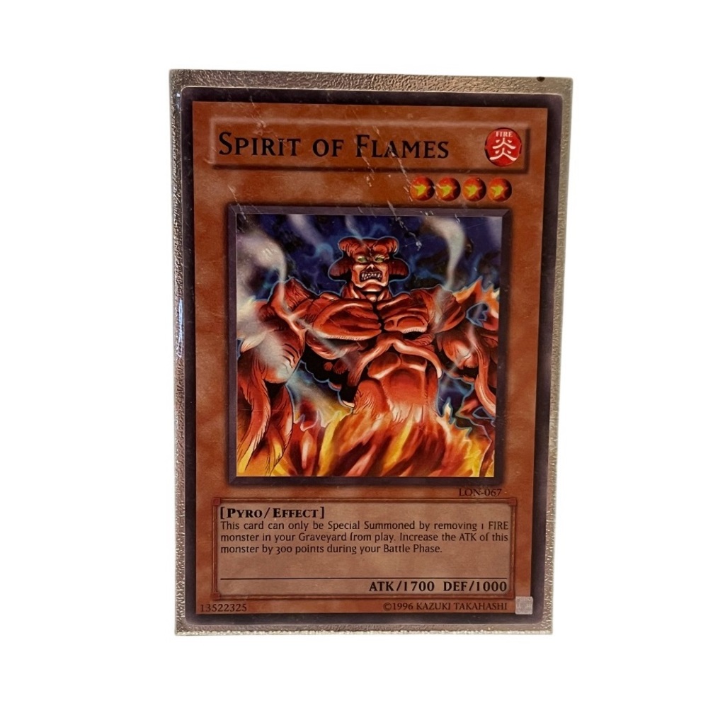 Yu Gi Oh Card Spirit of Flames